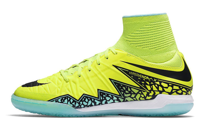 Nike Nike HypervenomX Phantom JR IC Slip Resistant Cushioning Abrasion Resistant High top Kids' Soccer Shoes Yellow Kids'