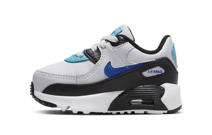 Nike Nike Air Max 90 Low top Toddler Shoes Gray Blue Black Infant And Toddler