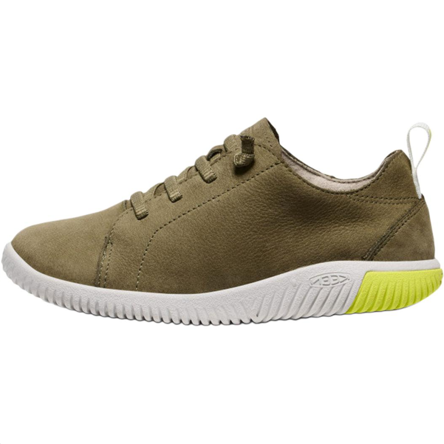 Keen KNX Comfortable Slip Resistant Abrasion Resistant Low top Kids Lifestyle Shoes Green Brown Teenagers