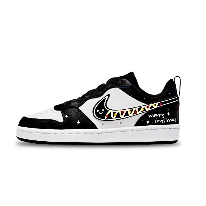 Nike Nike Court Borough Fabric Low top Kids' Skateboarding Shoes Black Unisex