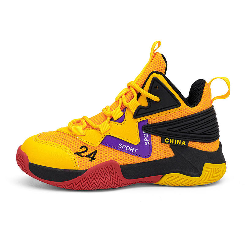 SHIBU Mesh Slip Resistant And Breathable Slip Resistant And Breathable Children's Basketball Shoes Kids'