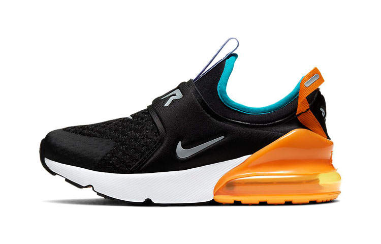 Nike Nike Air Max 270 Kids Lifestyle Shoes Black Blue Orange Children Aged 3 7 Years Old