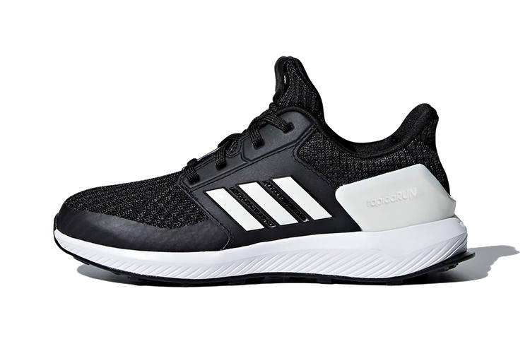 Adidas Adidas Rapidarun Breathable Low top Kids' Running Shoes Black White Children Aged 3 7 Years Old
