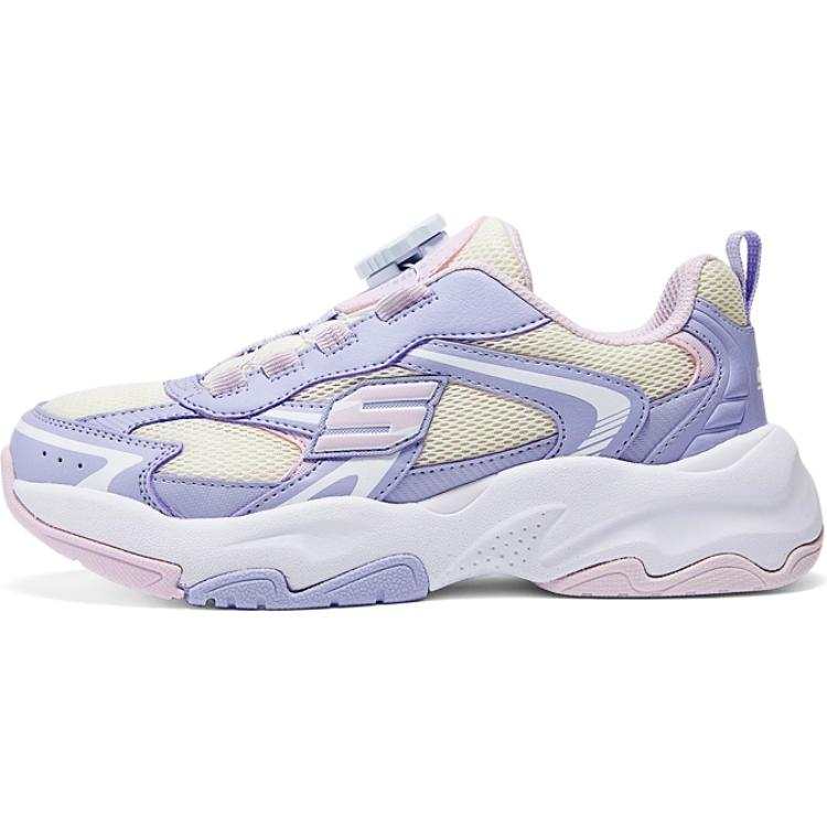 Skechers Kids Slip Resistant Abrasion Resistant Low top Kids Lifestyle Shoes Lavender Kids'