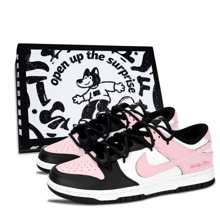 Nike Nike Dunk Black Leather Slip Resistant Abrasion Resistant Slip Resistant Abrasion Resistant Low top