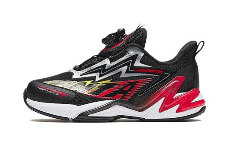 Antakids Running Collection Sports Moisture Wicking Moisture wicking Low top Kids' Running Shoes Black Red