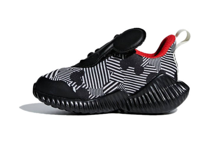 Adidas Adidas Fortarun Mickey AC I Abrasion Resistant Breathable Low top Toddler Shoes Black White Infant And Toddler