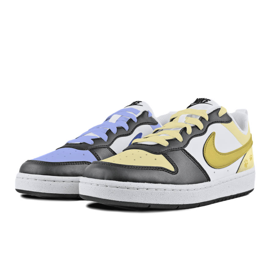 Nike Nike Court Borough Slip Resistant Abrasion Resistant Low top Kids' Skateboarding Shoes White Teenagers