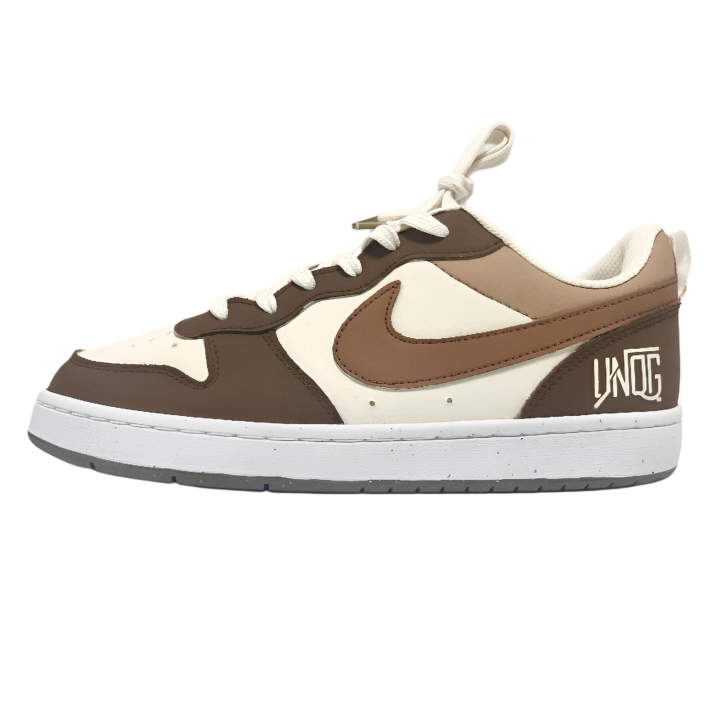 Nike Nike Court Borough Mocha Milk White Slip Resistant Abrasion Resistant Slip Resistant Abrasion Resistant Low top