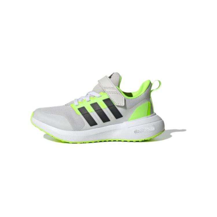 Adidas Adidas Fortarun 2.0 PORTA RUN 2.0 Abrasion Resistant Breathable Low top Toddler Shoes Gray Green Infant And Toddler
