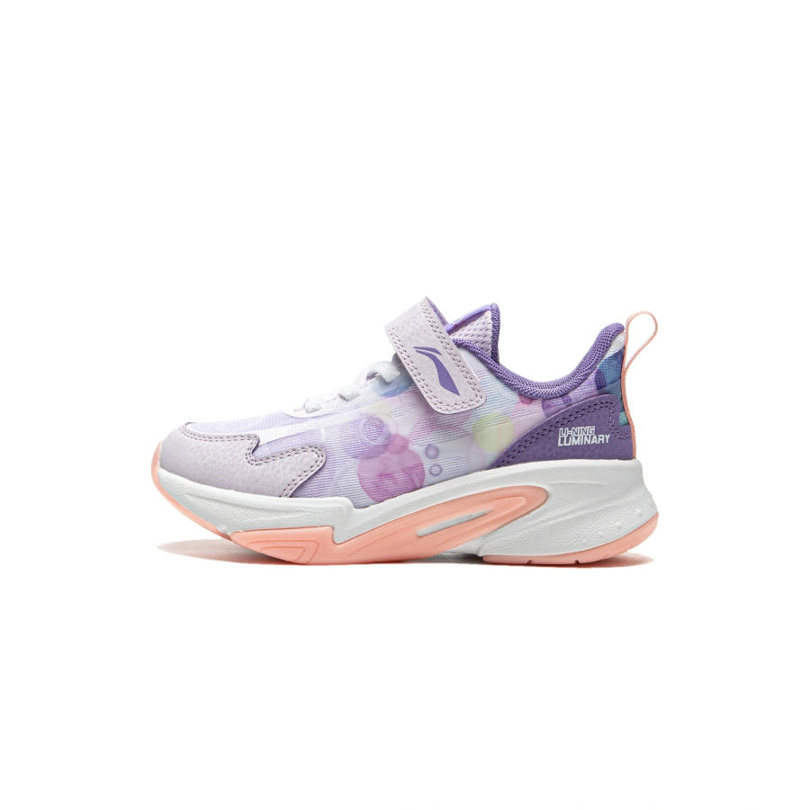 Li-Ning YOUNG Li Ning YOUNG Night Elf 4 Synthetic Leather, Textile Slip Resistant Cushioning Low top Kids' Outdoor Shoes