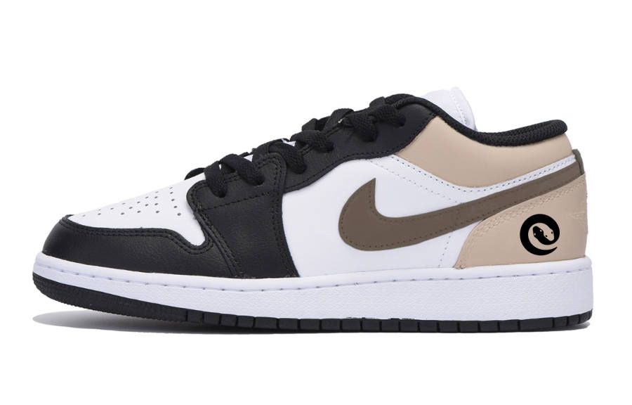 Jordan Jordan Air Jordan 1 Low Kids' Skateboarding Shoes Black Brown Teenagers
