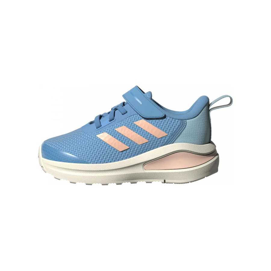 Adidas Adidas Fortarun El I Cushioning Abrasion Resistant Breathable Low top Toddler Shoes Blue Orange Infant And Toddler