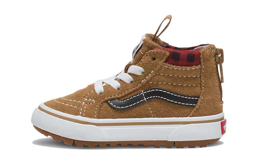 Vans SK8 High top Toddler Shoes Brown Infant And Toddler