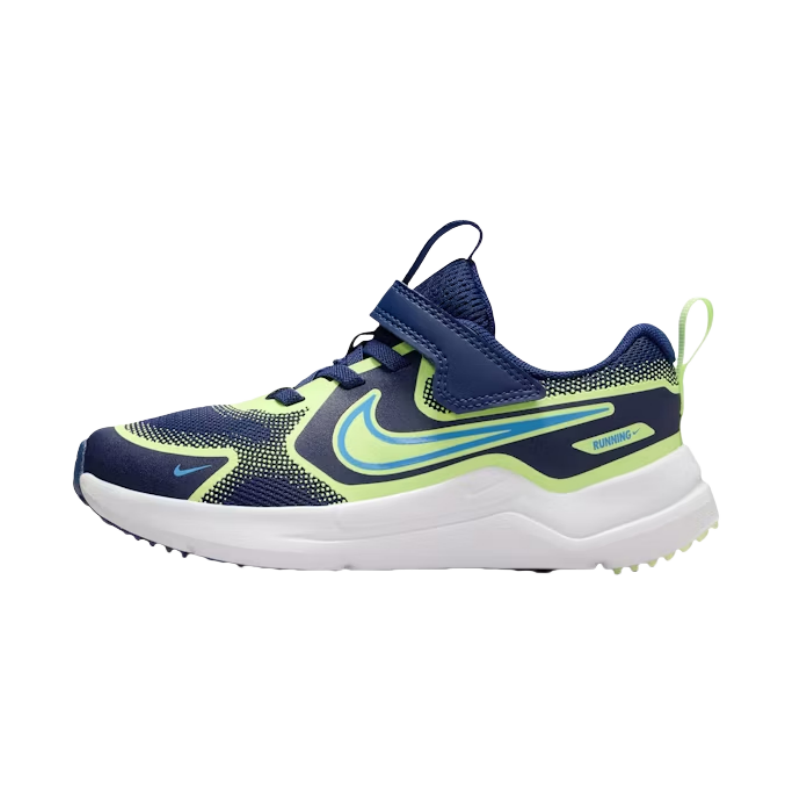 Nike Nike Cosmic Runner Kids' Running Shoes University Blue/Neon Green Children Aged 3 7 Years Old