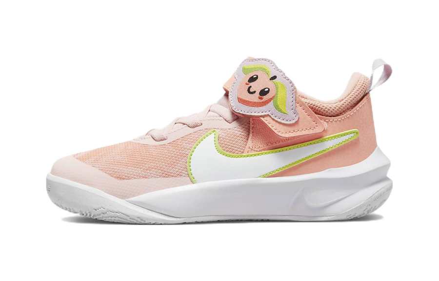 Nike Nike Team Hustle D 10 Low top Children's Basketball Shoes White Orange Kids'