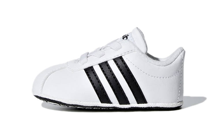 Adidas Neo VL Court 2.0 Low top Toddler Shoes White Black Infant And Toddler