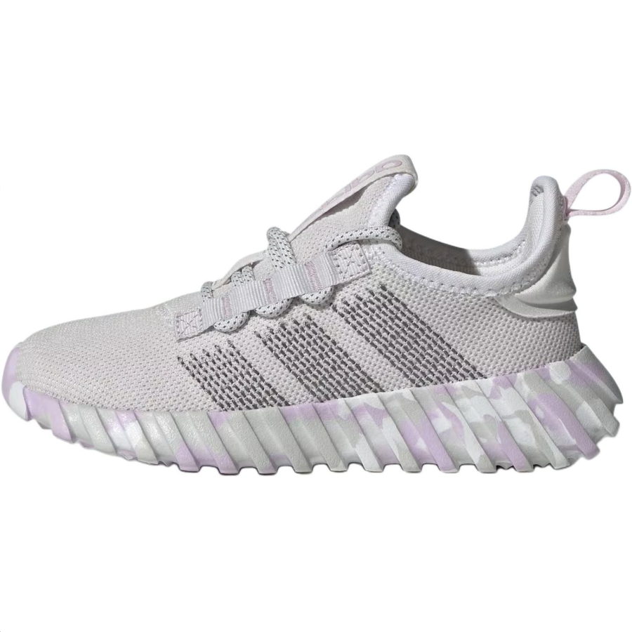 Adidas Adidas Kaptir Flow Slip Resistant Abrasion Resistant Low top Kids' Running Shoes Gray White Kids'