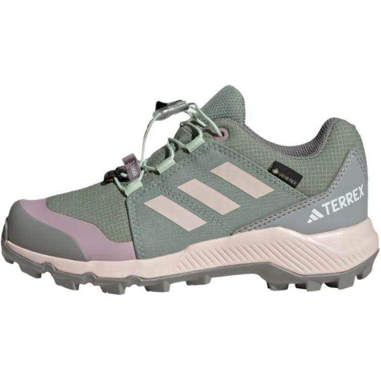 Adidas Adidas TERREX GORETEX Abrasion Resistant, Breathable, And Waterproof Low top Outdoor Shoes Green Kids'