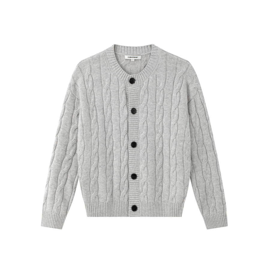 CLIMAX VISION Knitwear Unisex Crew Neck Moderate Cardigan