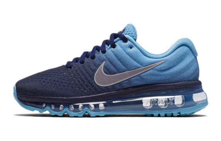 Nike Nike Air Max 2017 Cushioning Abrasion Resistant Low top Running Shoes Blue Unisex