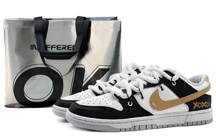 Nike Nike Dunk OXO Cushioning, Wear Resistant Low top Kids' Skateboarding Shoes Yellow Unisex