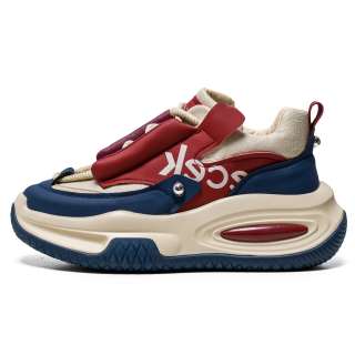 Beerus Low top Chunky Sneakers Men's Red Blue