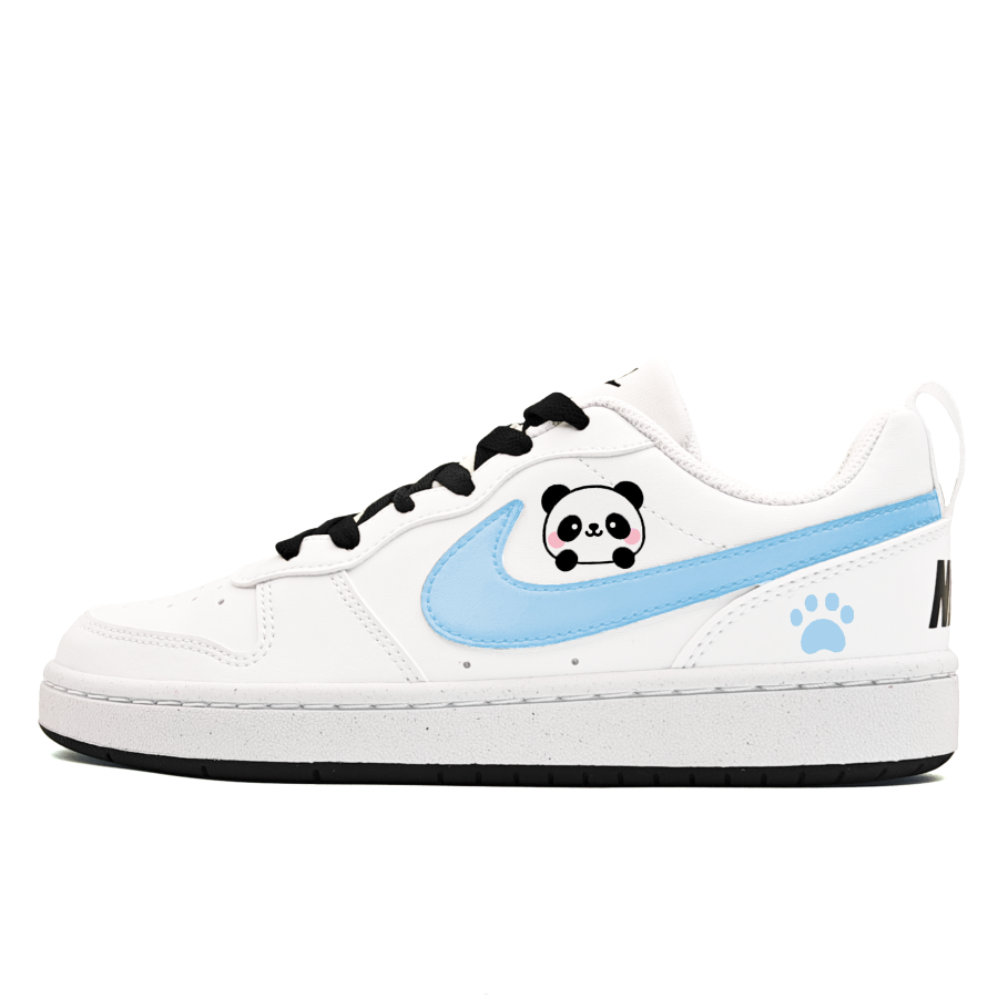 Nike Nike Court Borough Cute Panda Paw Slip Resistant Abrasion Resistant Slip Resistant Abrasion Resistant Low top