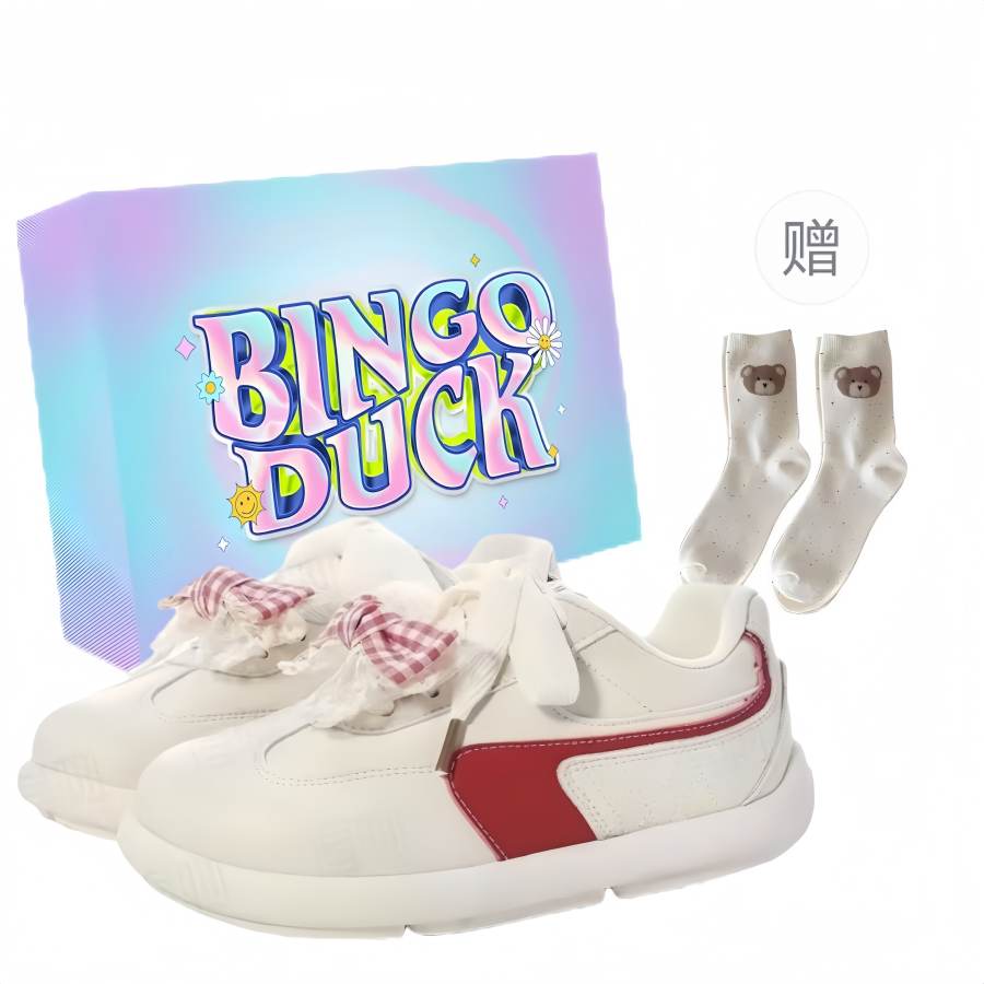 BINGO DUCK Slip Resistant Slip Resistant Low top Skateboard Shoes Women's