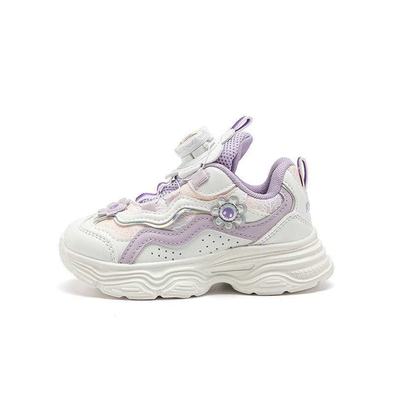 Sanrio Kuromi Abrasion Resistant Rebound Lightweight Cushioning Height Increasing Low top Kids' Running Shoes