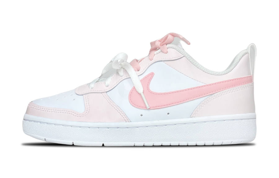 Nike Nike Court Borough 2 Abrasion Resistant Low top Kids' Skateboarding Shoes Pink Teenagers