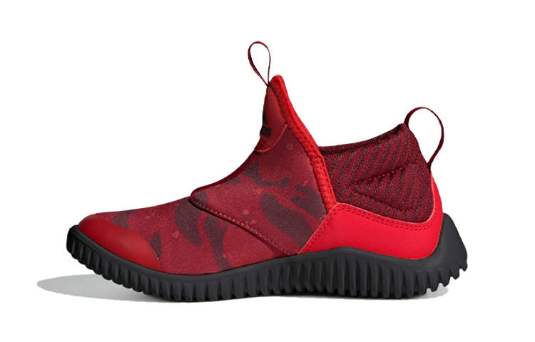 Adidas Adidas Rapidazen C Slip Resistant Low top Kids' Running Shoes Red Black Children Aged 3 7 Years Old