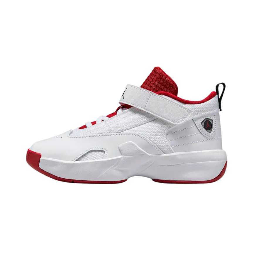 Jordan Jordan Max Aura 6 Abrasion Resistant Cushioning Low top Kids' Training Shoes White/Black/Red Kids'