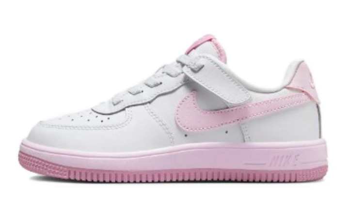 Nike Nike Leather Comfortable Low top Kids' Skateboarding Shoes White Pink Kids'