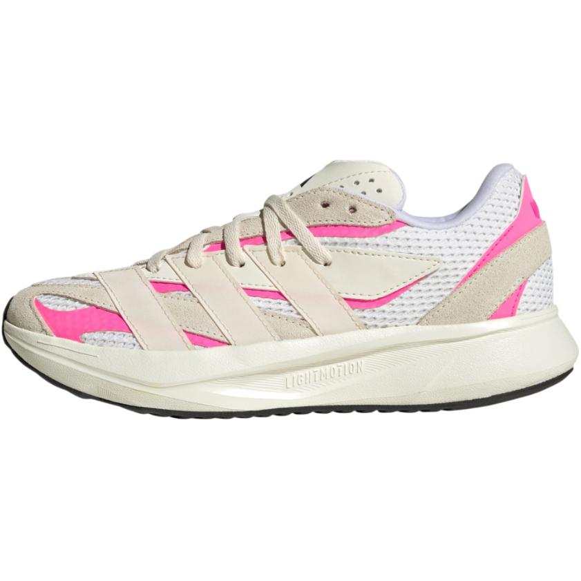 Adidas Adidas LIGHTBLAZE Slip Resistant And Breathable Low top Kids Lifestyle Shoes Ecru/Magic White/Transparent Pink