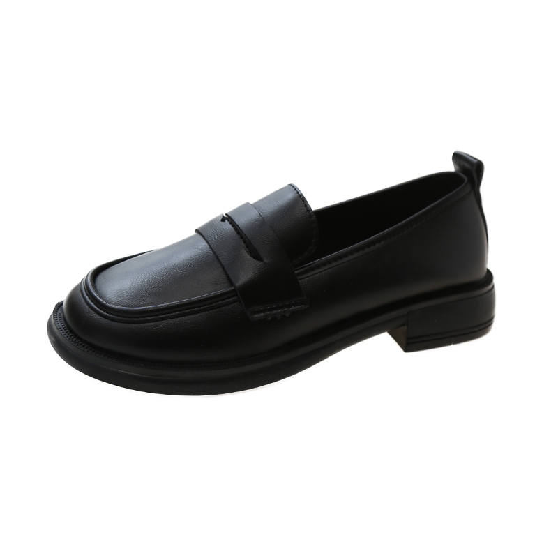MUMUTU Slip Resistant, Abrasion Resistant, Breathable Kids' Leather Shoes Black Kids'