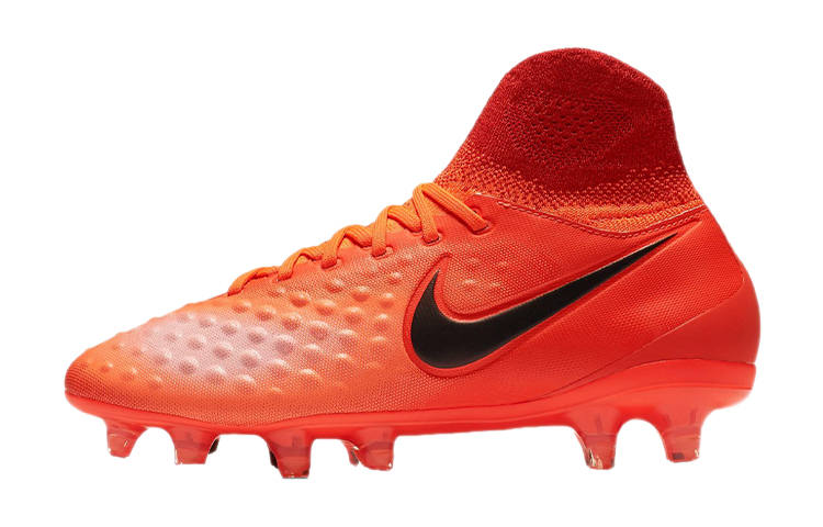 Nike Nike Magista Obra 2 JR Magista Obra 2 Slip Resistant Cushioning Abrasion Resistant High top Soccer Shoes Orange Kids'