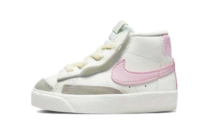 Nike Nike Blazer 77 Vintage Breathable Mid top Skateboard Shoes White Pink Infant And Toddler