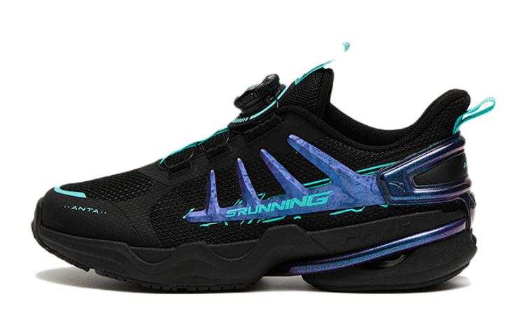 Antakids Shenxing Fabric Low top Running Shoes Black Blue Teenagers