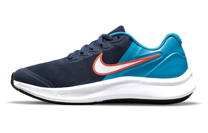 Nike Nike Star Runner 3 Low top Running Shoes Blue Orange Unisex