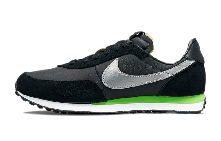 Nike Nike Waffle Trainer 2 Low top Casual Shoes Black Silver Green Unisex