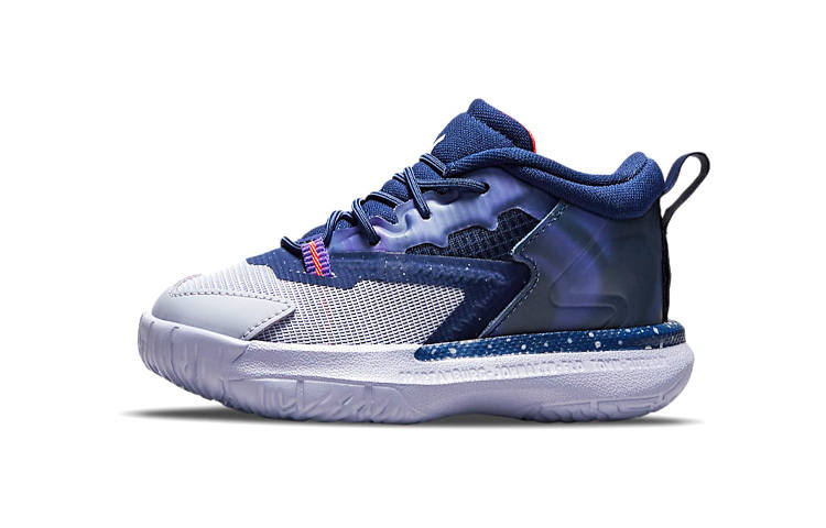 Jordan Jordan Zion 1 ZNA Mid top Basketball Shoes Purple Blue Infant And Toddler
