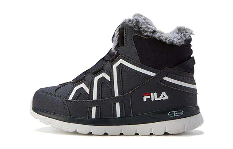 FILA KIDS Abrasion Resistant Low Shaft Boots Black White Kids'