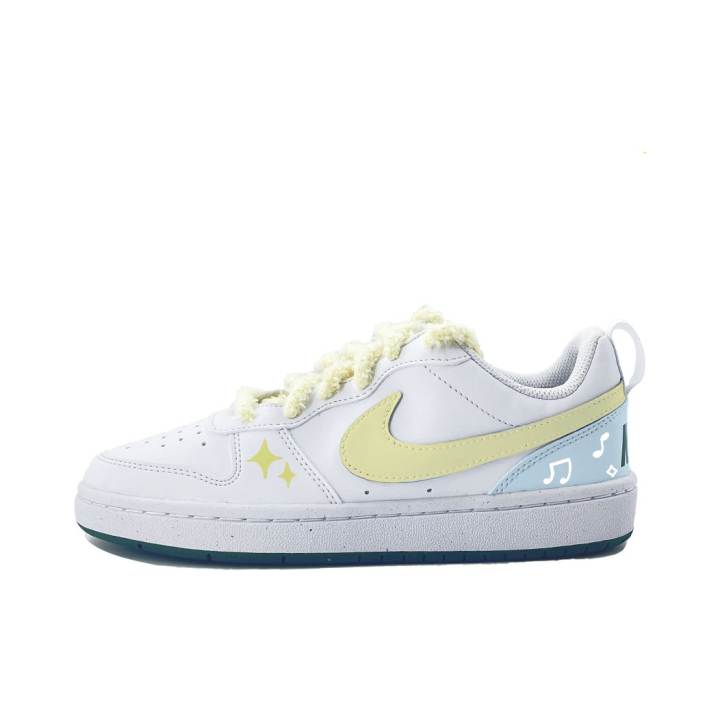 Nike Nike Court Borough Starlight Melody Synthetic Leather Slip Resistant Abrasion Resistant