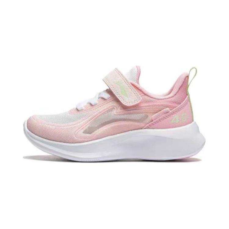 Li-Ning YOUNG Li Ning YOUNG Comfortable Abrasion Resistant Breathable Low top Kids Lifestyle Shoes Pink Children Aged 3 7 Years Old