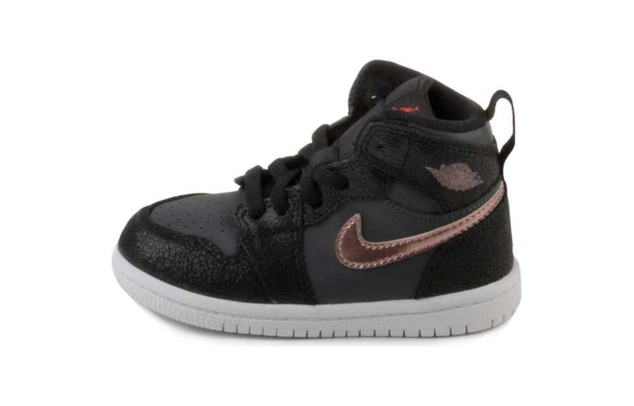 Jordan Jordan Air Jordan 1 Retro High BT Cushioning, Wear Resistant High top Toddler Shoes Black Gold Infant And Toddler