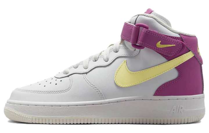 Nike Nike Air Force 1 Mid LE GS Citron Fuchsia