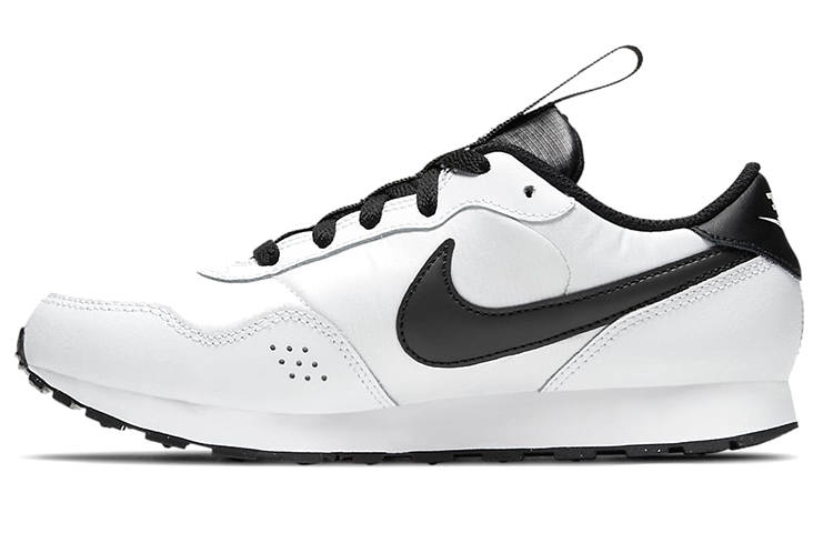 Nike Nike MD Valiant Synthetic Leather Slip Resistant Abrasion Resistant Low top Running Shoes White Women's