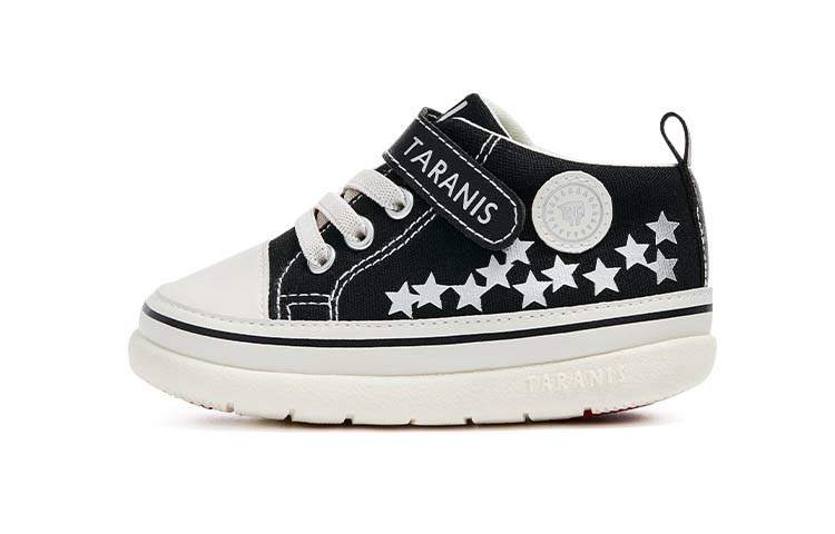 TARANIS 211 Baby 211 Collection Low top Toddler Shoes Black White Infant And Toddler