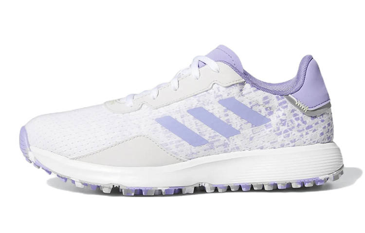 Adidas Adidas S2G Juniors' Spikeless Golf K Abrasion Resistant Kids' Training Shoes White Purple Kids'